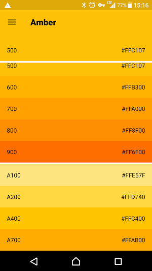 Material Design Color Screenshot 1