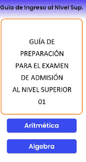 Guía de Ingreso NS 01 Screenshot 0
