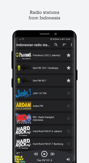 Indonesian radio stations Screenshot 0