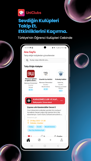 UniClubs - Öğrenci Kulüpleri Screenshot 1