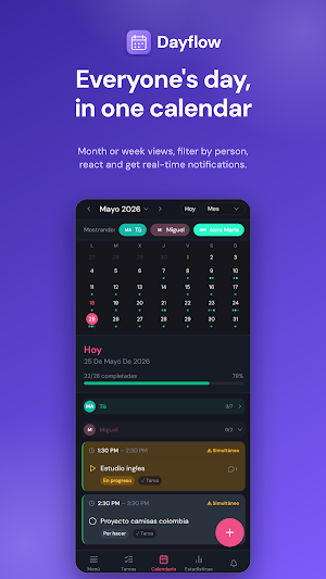 DayFlow Shared Family Calendar Screenshot 1