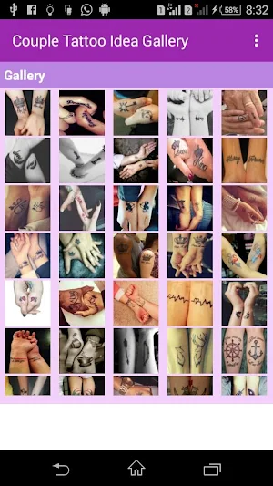Couple Tattoo Idea Gallery Screenshot 1
