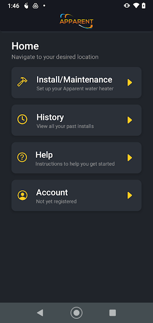 Apparent Water Heater Install Screenshot 1