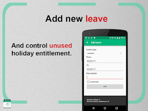 Vacation Calendar - manage your leave Screenshot 1