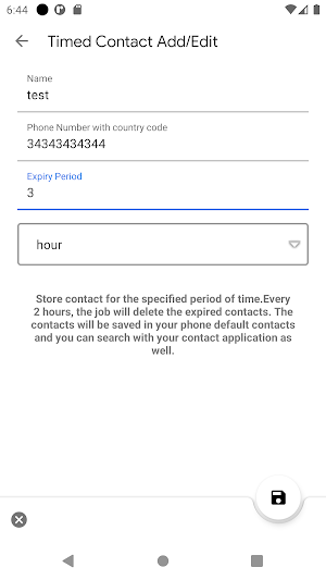 Timed Contacts Temporary/perio Screenshot 1