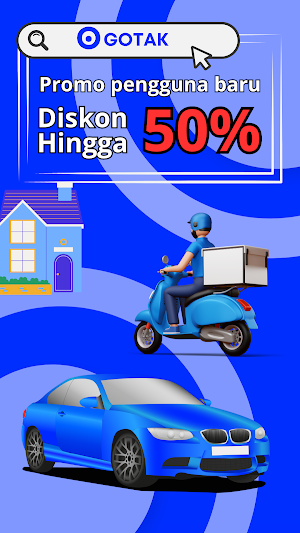 GoTak - Transportasi & Makanan Screenshot 0