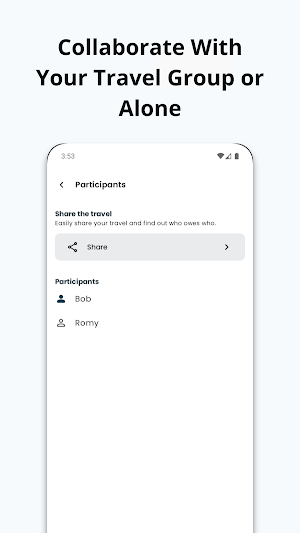 MyTravelBill-Travel Split Bill Screenshot 1