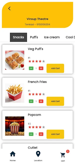 Vinsup Digital - Food & Snacks Screenshot 2