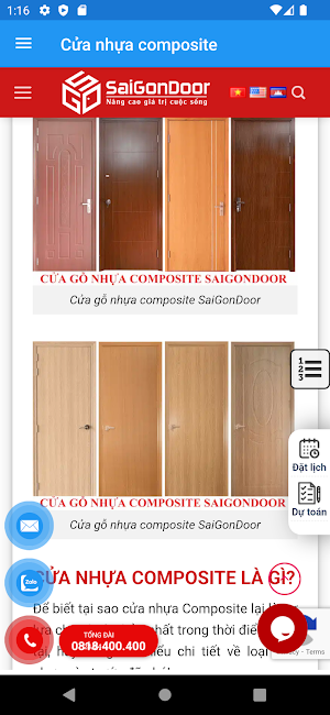 Cửa nhựa composite Screenshot 2