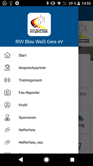 RSV Blau-Weiß Gera e.V. Screenshot 2