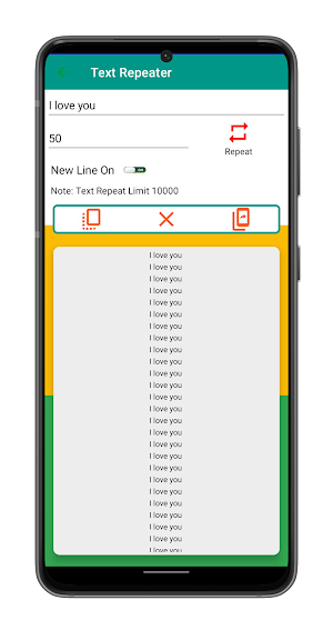 Text Repeater Screenshot 2