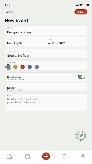 Smart Calendar Screenshot 2