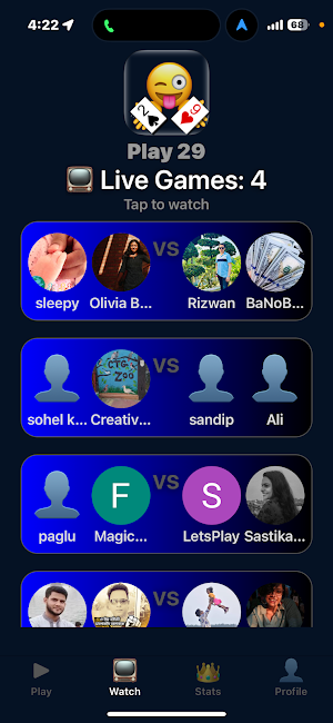 29 Card Game online Screenshot 3