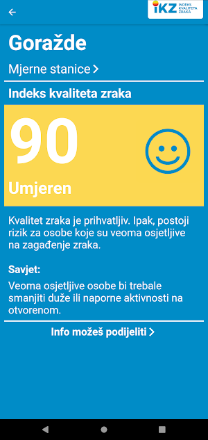 Zrak u BiH Screenshot 2
