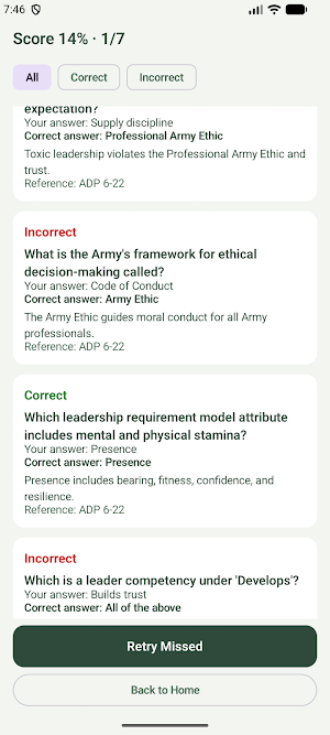 RankUp: Army Board Prep 2026 Screenshot 2