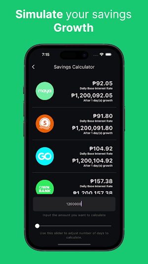 FinnestPH Savings Tracker Screenshot 1