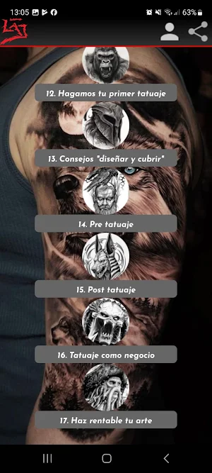 Curso de Tattoo Screenshot 2