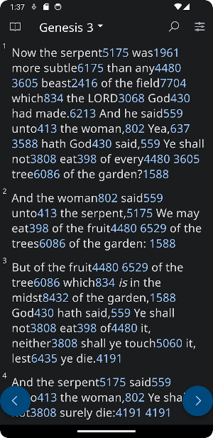 Complete Strong's Concordance Screenshot 2
