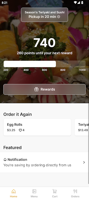 Season's Teriyaki and Sushi Screenshot 0