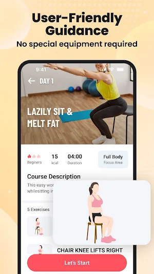 Lazy exercise at home Screenshot 1