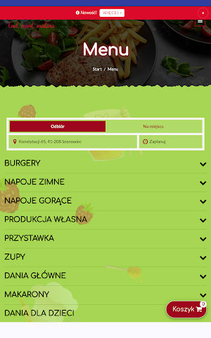 Bistro Cud, miód, malina Screenshot 2
