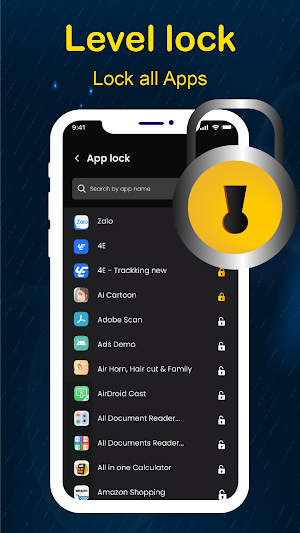 App lock with Pin, Fingerprint Screenshot 3