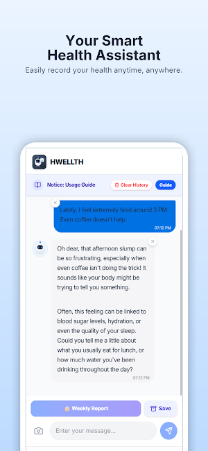 HWELLTH: AI Health by Hwelly Screenshot 0