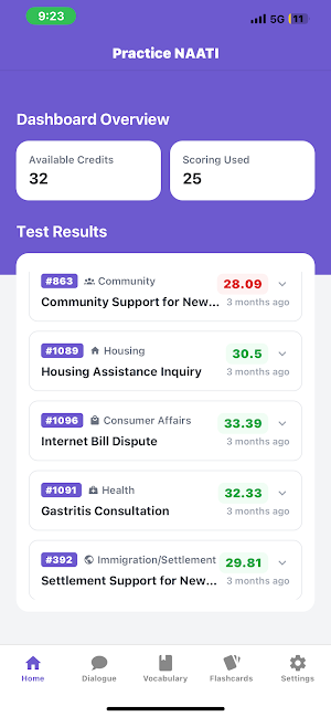 Practice NAATI - AI Mock Test Screenshot 2