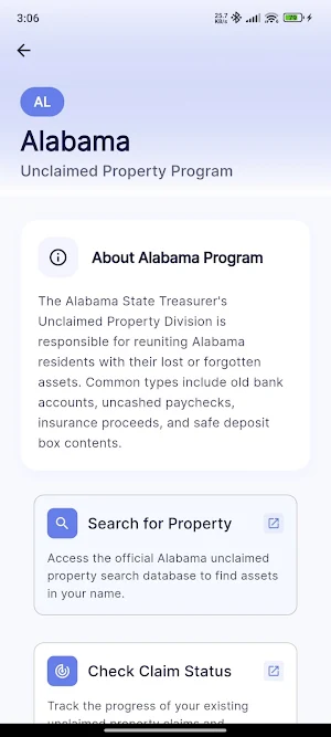 USA Unclaimed Property Screenshot 2