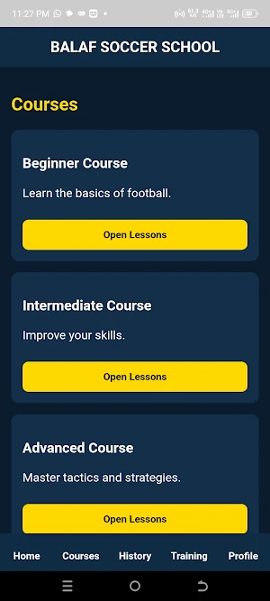 Balaf Soccer School Screenshot 1
