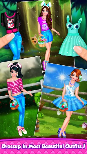Easter Doll Fashion Salon Makeup Dress up Game Screenshot 3