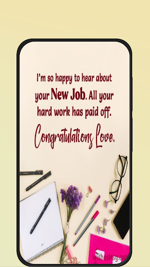 congratulations for newjob Screenshot 2