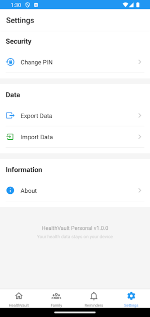 HealthVault Personal Screenshot 0