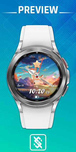 BFF4- Cute Deer watchface Screenshot 0