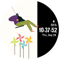Watch Face Girl Swing wear OS