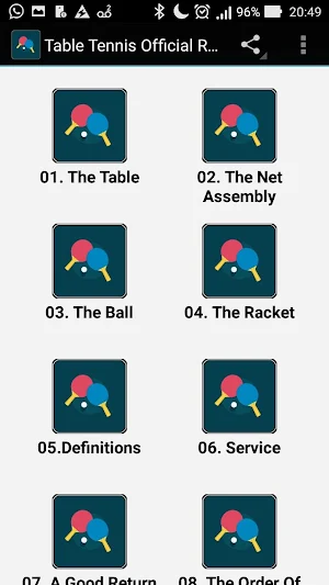 Table Tennis Official Rules Screenshot 0