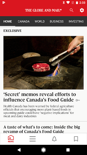 The Globe and Mail: News Screenshot 0