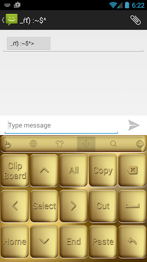 Keyboard Theme Solid Gold Screenshot 2