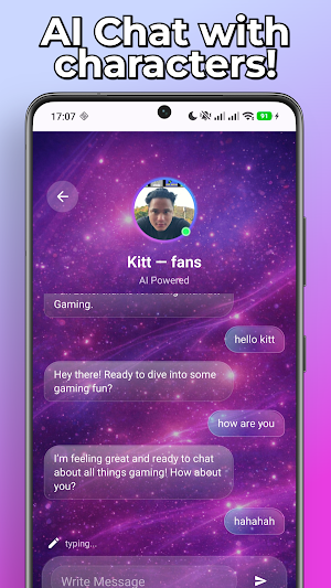Kitt Gaming Fake Call & Chat Screenshot 2