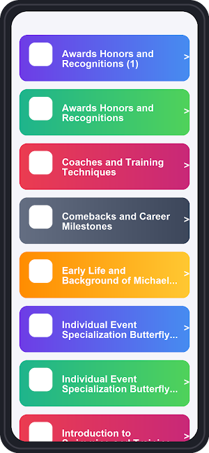 Michael Phelps Trivia Quiz Screenshot 0
