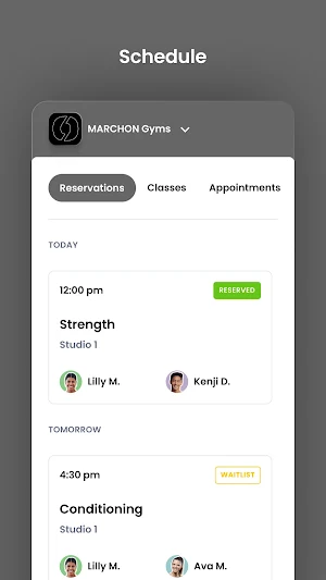MARCHON Gyms Screenshot 2