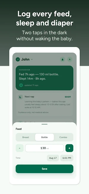 Nesty: Baby Tracker, Sleep Log Screenshot 0