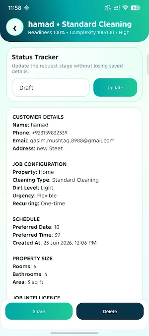 YD Clean Request Manager Screenshot 2