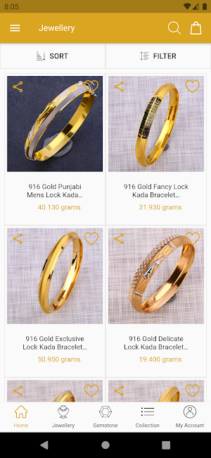 Nakoda Ornaments - Men’s CZ Gold Jewelry Store App Screenshot 3