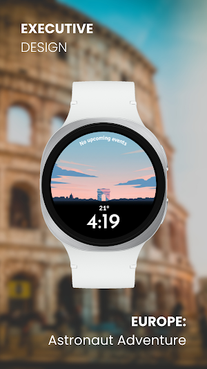 Europe: Landmarks Watch Face Screenshot 3