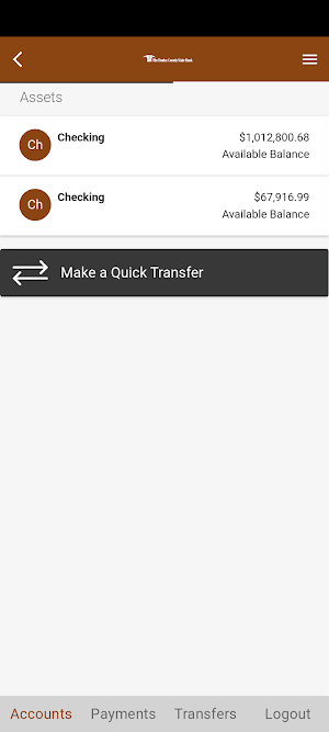 Donley Bank Mobile App Screenshot 1