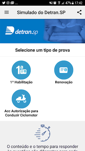 Simulado Detran-SP Screenshot 1