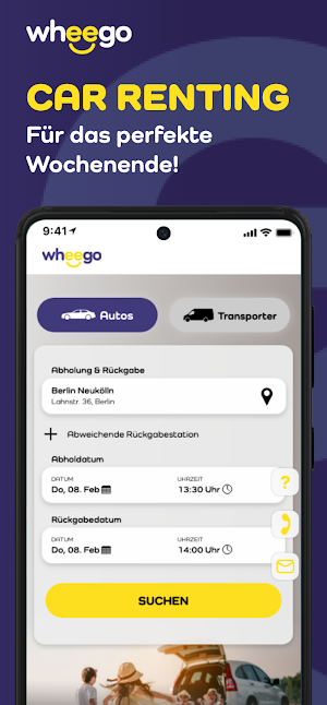 Wheego - Share, Rent, Abo! Screenshot 1