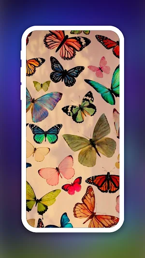 Colorful Butterfly Wallpaper Screenshot 1
