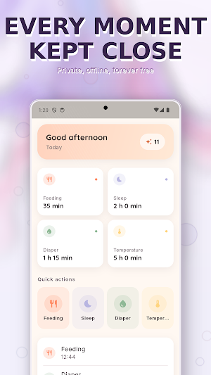 MimiLog: Baby & Infant Log Screenshot 0